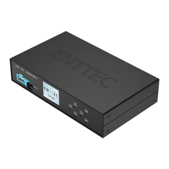 Enttec S-PLAY User Manual