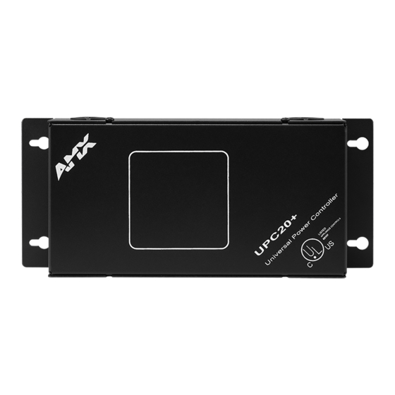 AMX UPC20 Plus Operation/Reference Manual
