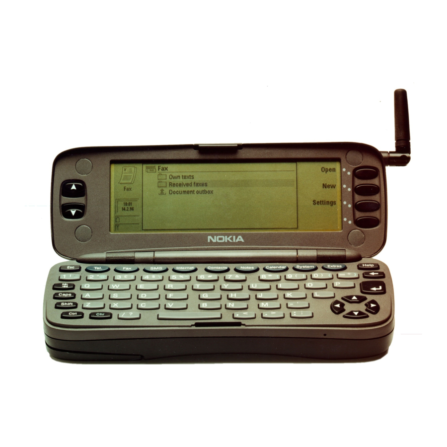 Nokia 9000 After Sales Technical Documentation