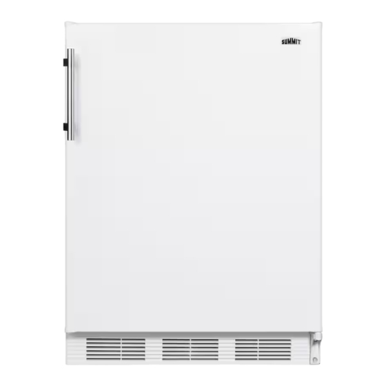 Summit CT661WBI Series Instruction Manual