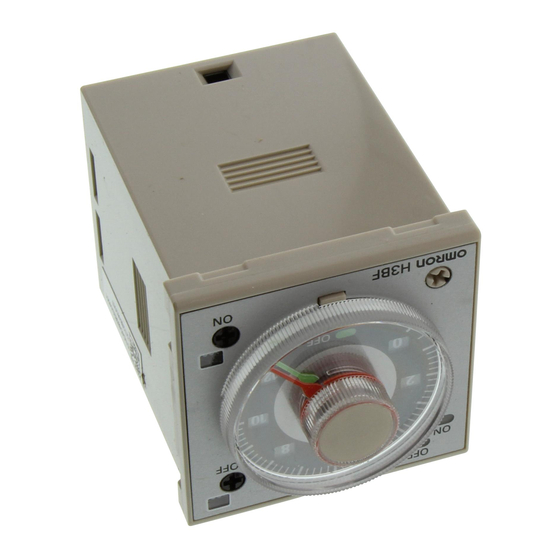 Omron H3BF-N8 Instruction Manual