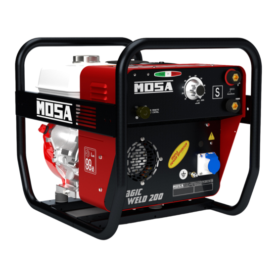 Mosa MAGIC WELD 200 Use And Maintenance Manual