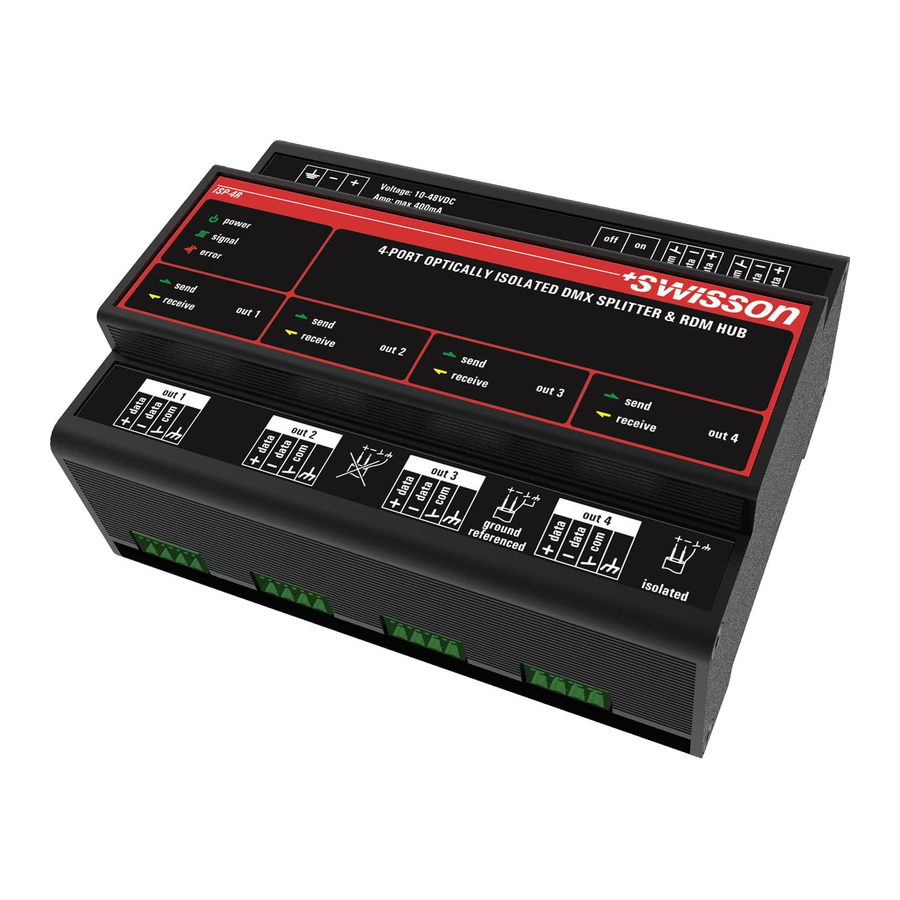 Swisson ISP-4 Manuals