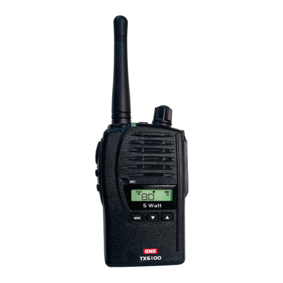 GME TX6100 Instruction Manual