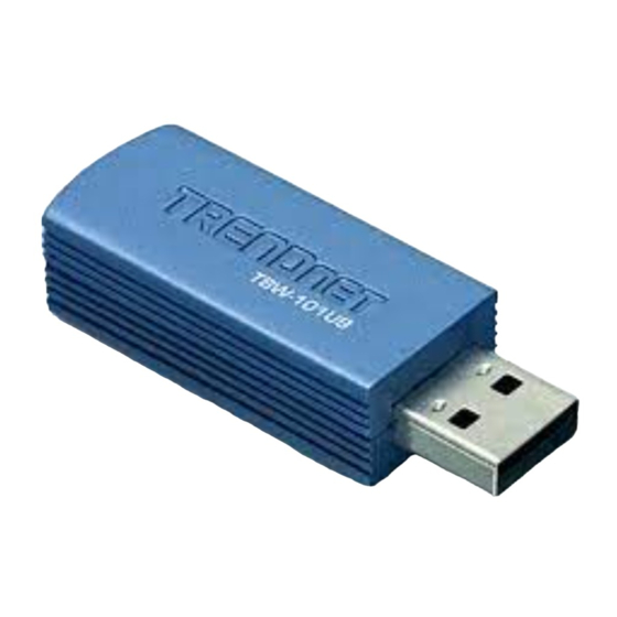 TRENDnet TBW-101UB Quick Installation Manual
