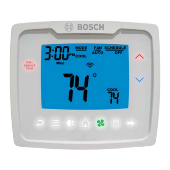 Bosch 3H/2C WiFi Touchscreen Thermostat Manuals