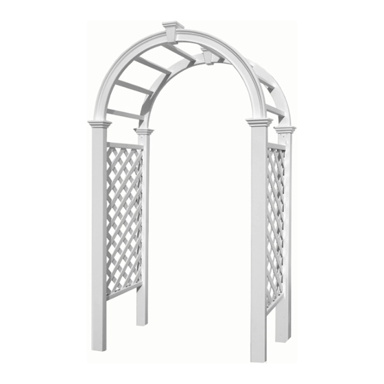 New England Arbors Livingston Arbor Assembly Instructions