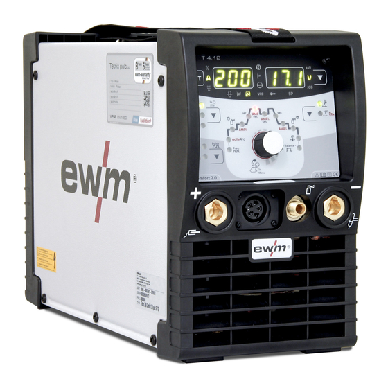 EWM Tetrix 200 DC Smart 2.0 puls TM Operating Instructions Manual