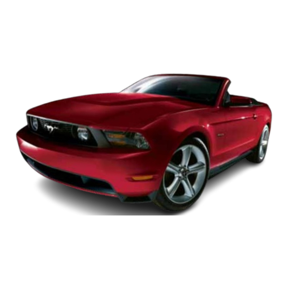 Ford Mustang Quick Reference Manual