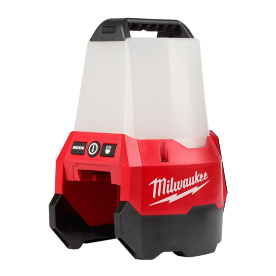 Milwaukee M18  RADIUS COMPACT SITE LIGHT WITH FLOOD MODE Operator's Manual