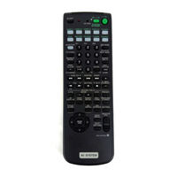 Sony RM-PP505 - Remote Control For Strde875 Operating Instructions Manual