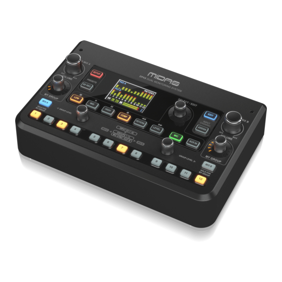 Midas DP48 Quick Start Manual