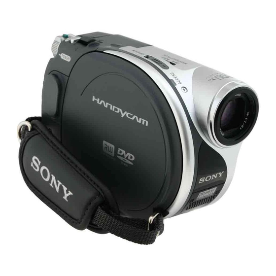 Sony DCR-DVD705E Operating Manual