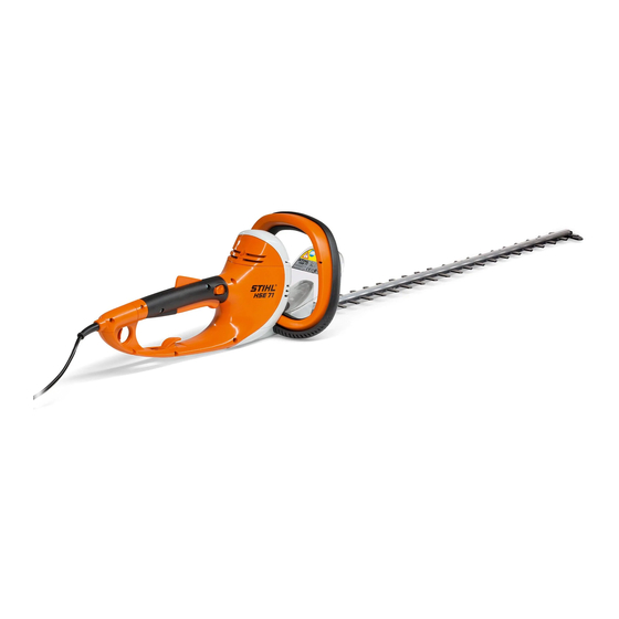 Stihl HSE 60 Instruction Manual
