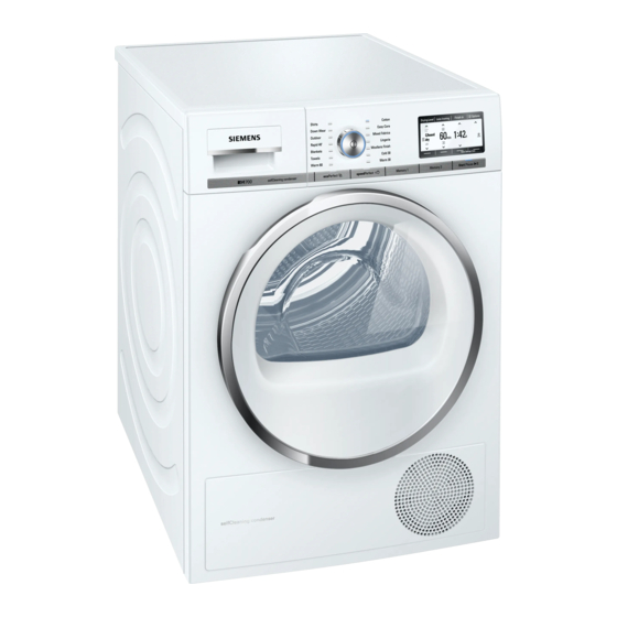 Siemens IQ700 WT48Y800GB Instruction Manual