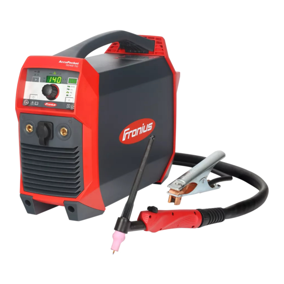 Fronius AccuPocket 150/400 TIG Operating Instructions Manual