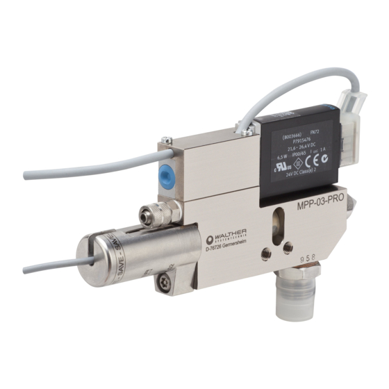 Walther MPP-03-PRO Point Valve Manuals
