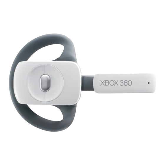 Microsoft XBOX 360 WIRELESS HEADSET Manual