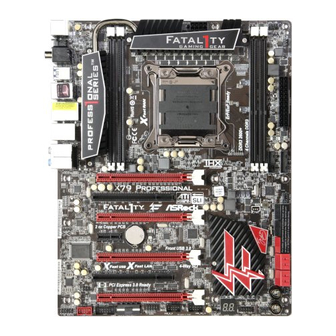 ASROCK Fatal1ty X79 Professional Quick Installation Manual
