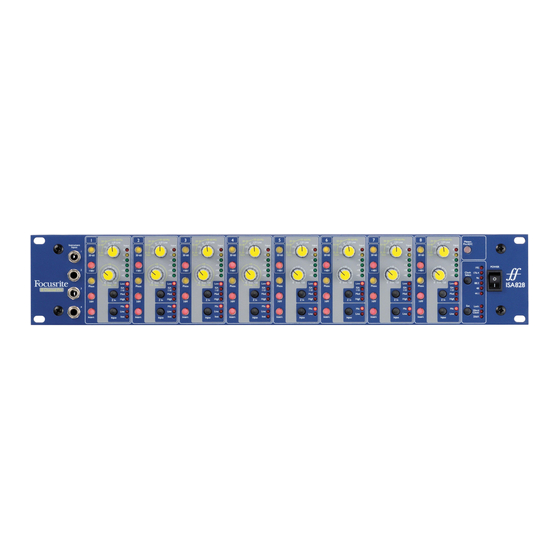 Focusrite ISA 828 User Manual