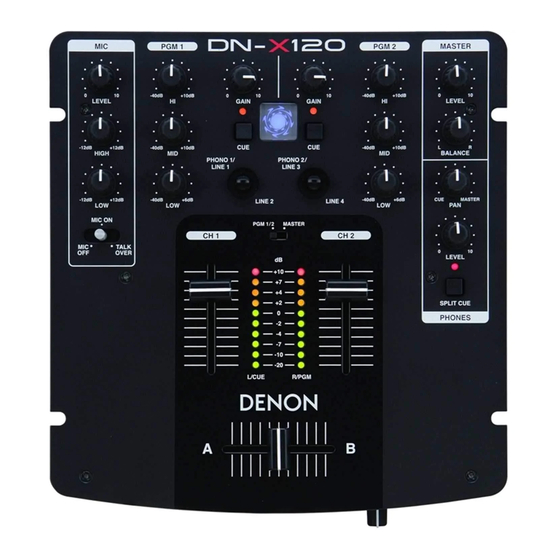 Denon DN-X1 20 Owner's Manual