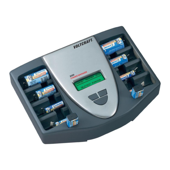 VOLTCRAFT CHARGE MANAGER 2020 Operating Instructions Manual