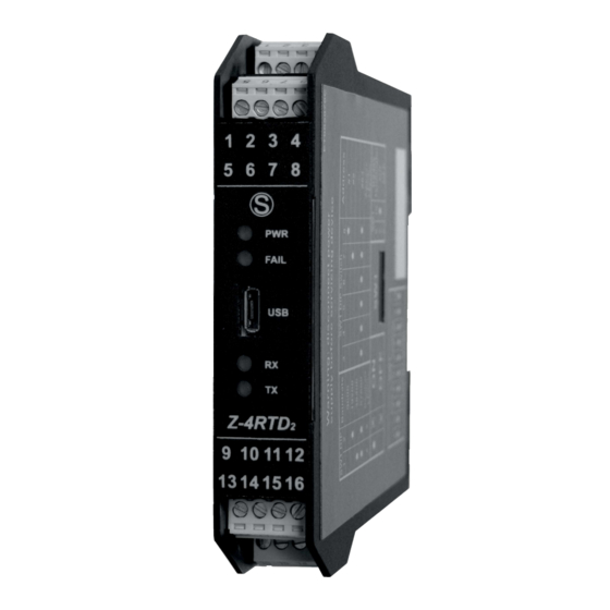 Seneca Z-4RTD2 User Manual