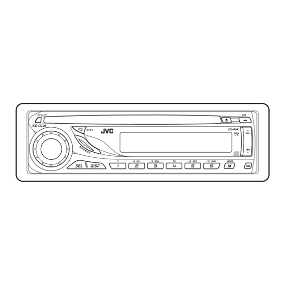 JVC KD-G126 Instructions Manual