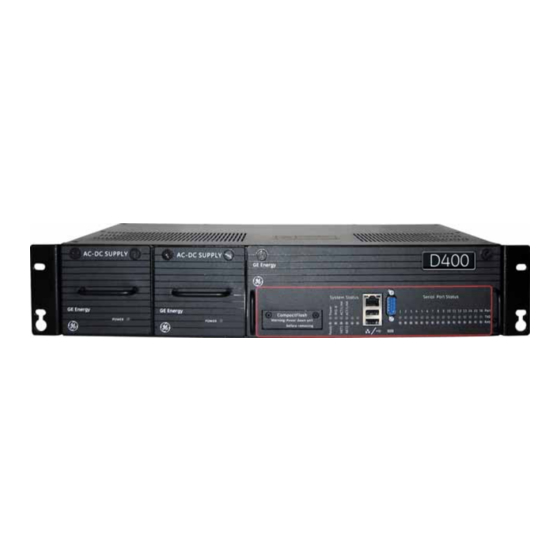 GE D400 Quick Start Manual