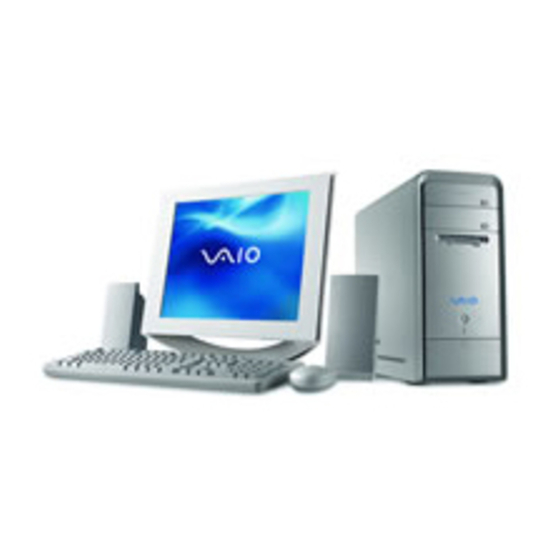Sony VAIO PCV-RS512 Manuals
