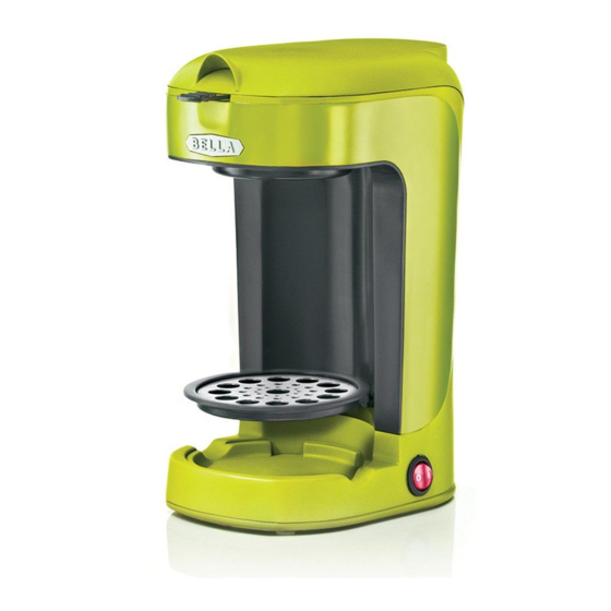 Bella ONE SCOOP-ONE CUP COFFEE MAKER Instruction Manual