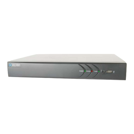 ALIBI ALI-HVR3000H Series Quick Setup Manual