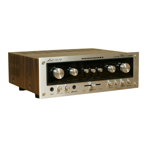 Marantz 1070 Service Manual
