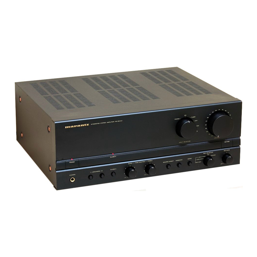 Marantz PM-80 Service Manual
