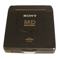 Sony MZ-E32 Operating Instructions