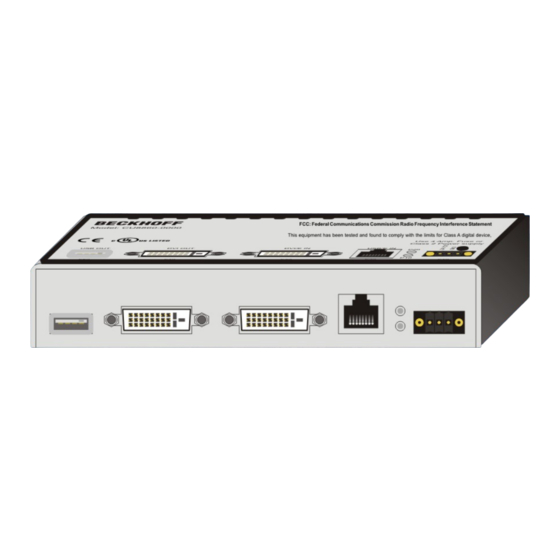 Beckhoff CU8860-0000 Manual