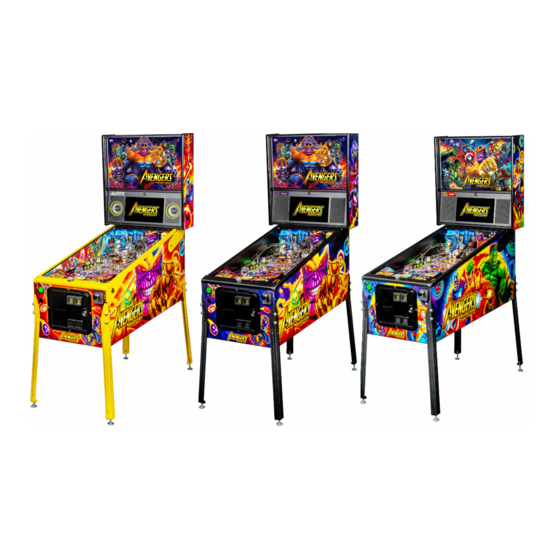 Stern Pinball Avengers Infinity Quest Service And Operation Manual