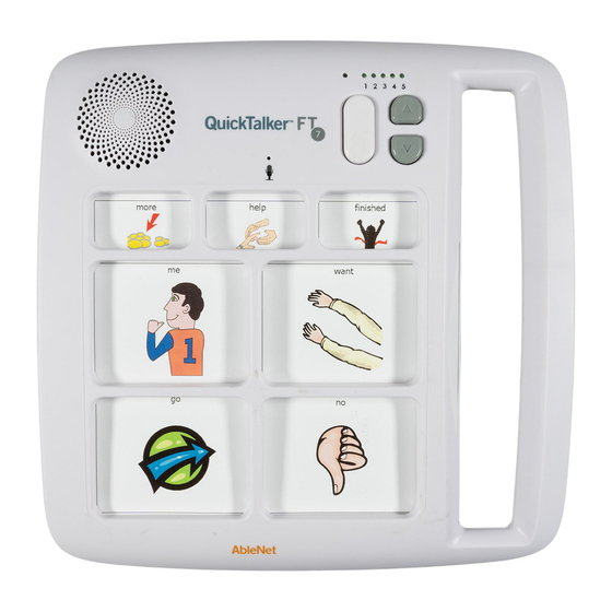 AbleNet QuickTalker FT 7 Quick Start Manual