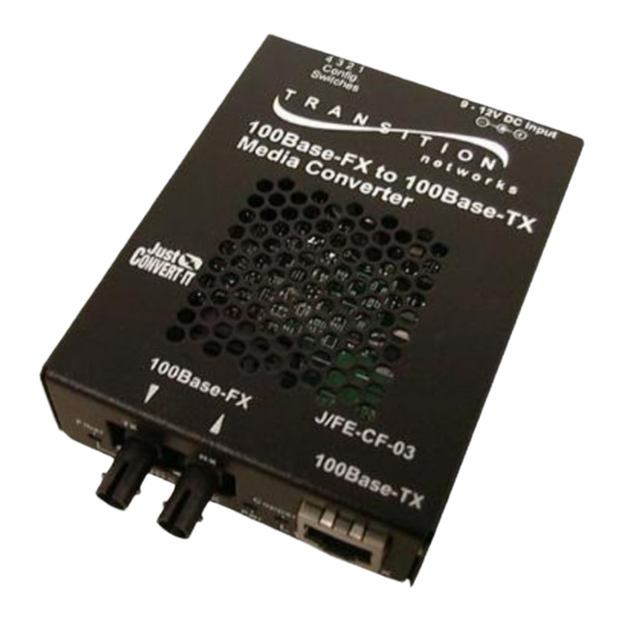 Transition Networks J/FE-CF-03(LH) User Manual