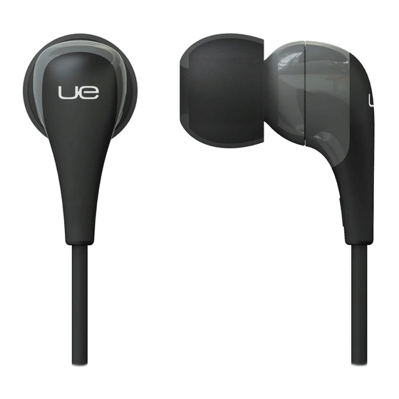 Logitech Ultimate Ears Getting Started Manual