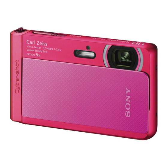 Sony DSC-TX30 Instruction Manual