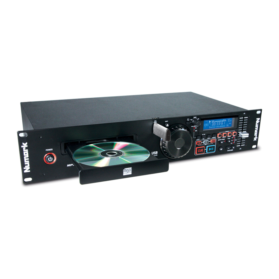 Numark MP103USB - MP3 CD Player Manual