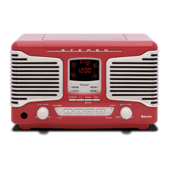 Teac SL-D800BT Manual