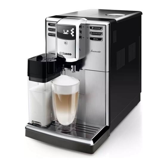 Saeco INCANTO HD8918 Manual