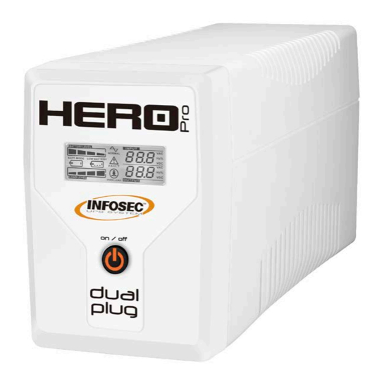 INFOSEC HERO PRO DUAL PLUG 700 Manuals