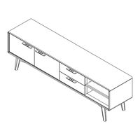 Conforama SEB TV STAND 200 Assembly Instructions Manual