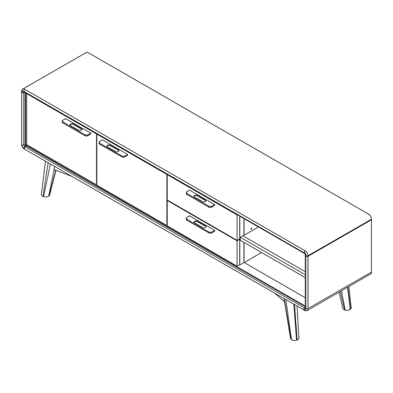 CONFORAMA SEB TV STAND 200 Assembly Instructions Manual