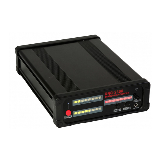 User Manuals: Digiscan Labs DNG-2300 Noise Generator