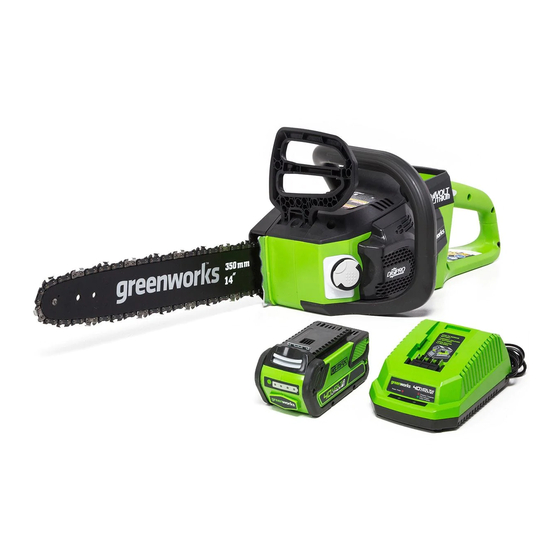 GreenWorks Tools CS40L210 Owner's Manual
