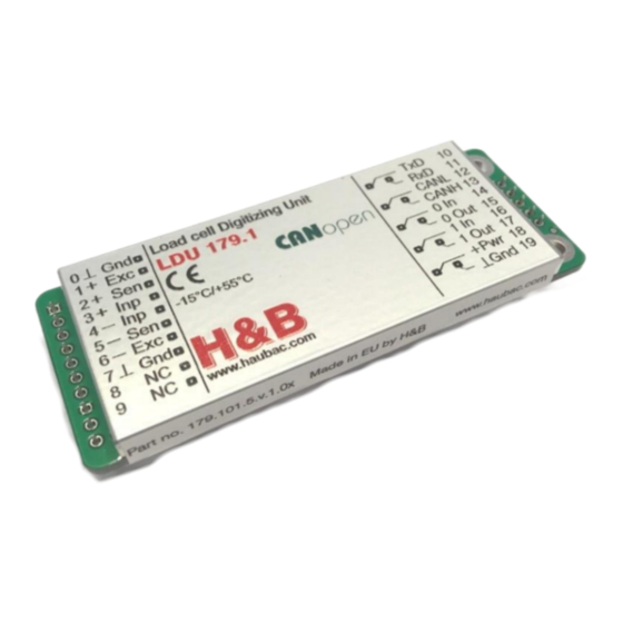 H&B LDU 179.1 Manuals
